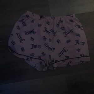 Juicy Couture Pink Logo Athletic Shorts